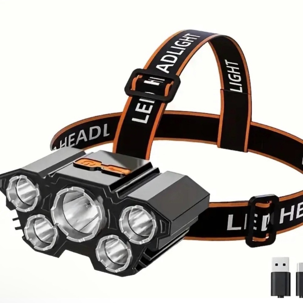 NEW-10,000 Lumen LED Rechargeable Headlamp Bright Headlight DIY Camping Reading
